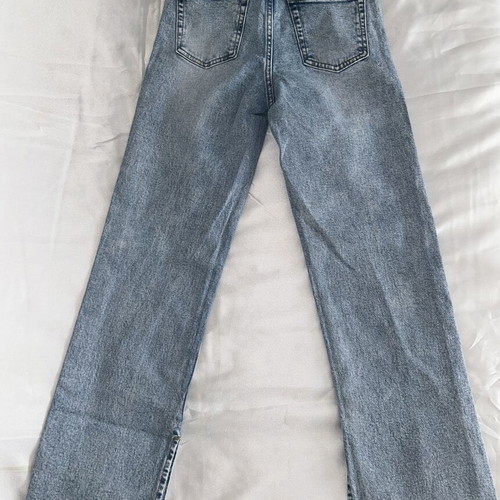 Jeans with rhinestones like new, size XS 34 6, blue and silver