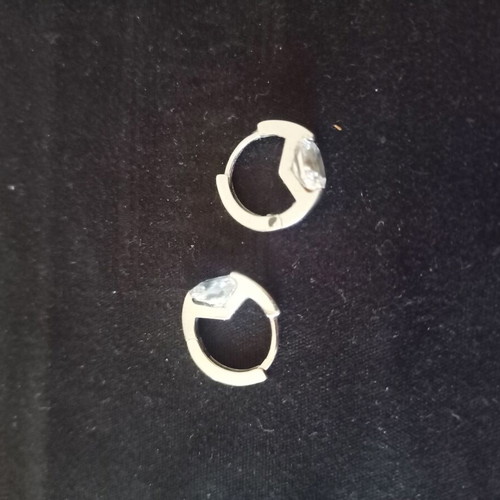 Silver 925 hoop earrings like new, small 1.5 cm