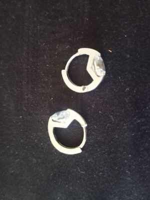 Silver 925 hoop earrings like new, small 1.5 cm