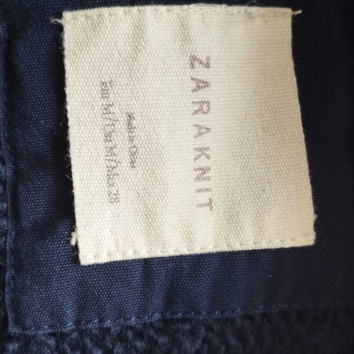 Zara cardigan with hood used, size M, blue