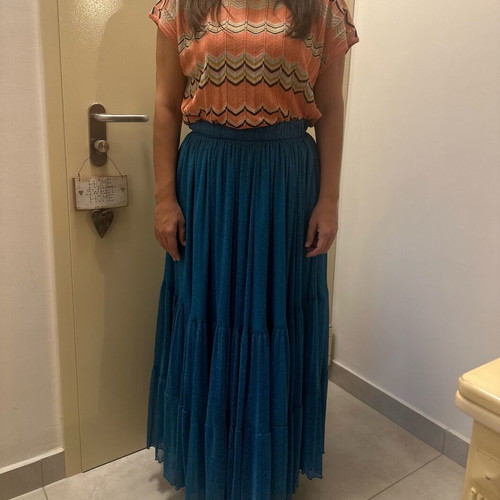 Karavan tulle skirt like new, medium, turquoise