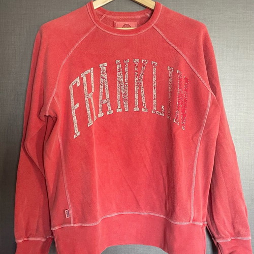 Franklin & Marshall Varsity sweatshirt vintage washed red size M like new