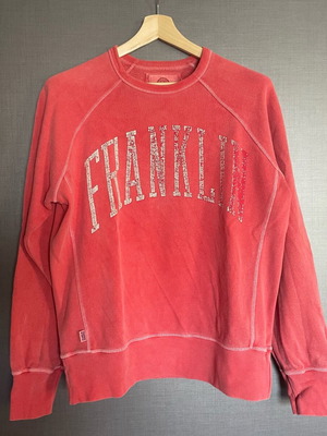 Franklin & Marshall Varsity sweatshirt vintage washed red size M like new
