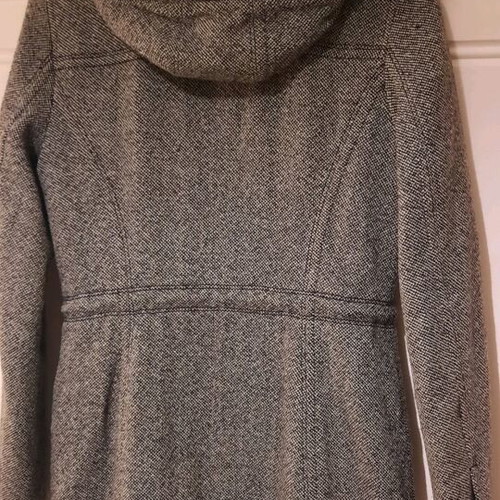 Women's parka edc by Esprit like new, size S, wool texture with hood and fur