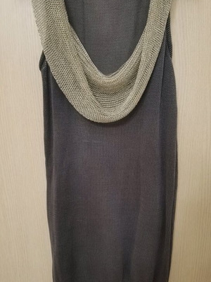 Mini dress like new with draped silver detail, size S