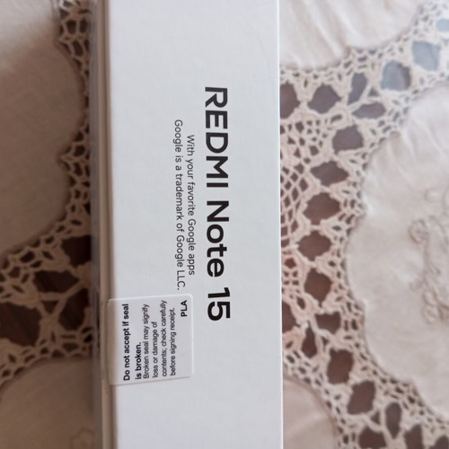 Xiaomi HyperOS Redmi Note 15 smartphone, new, black