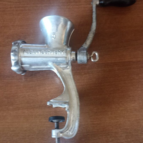 Alexanderwerk No 5 Vintage Cast Iron Meat Grinder Authentic German
