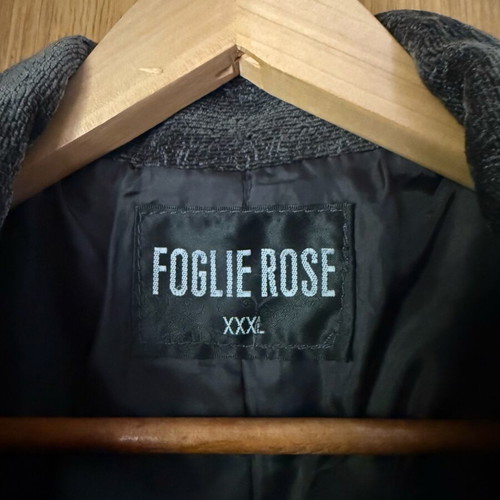Foglie Rose coat like new, size XXXL, black and blue