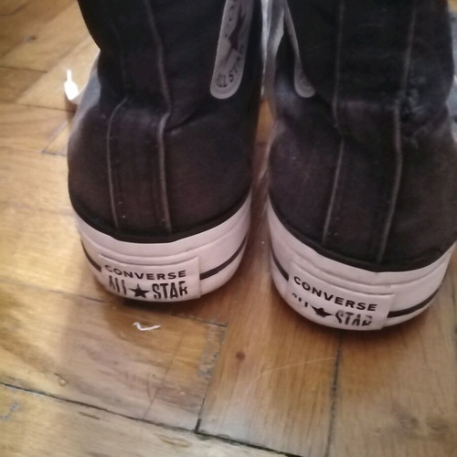 Converse All Star women's boots size 40.5 used, black and white