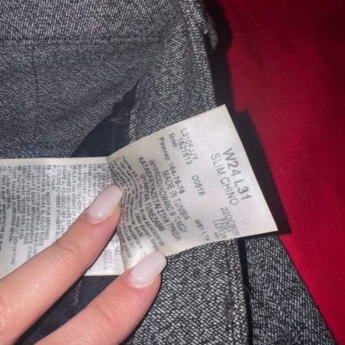 Lee chino pants like new, slim fit, gray, size S