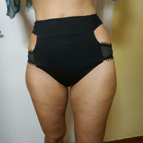 SugarFree black high-waisted bikini like new, size S-M