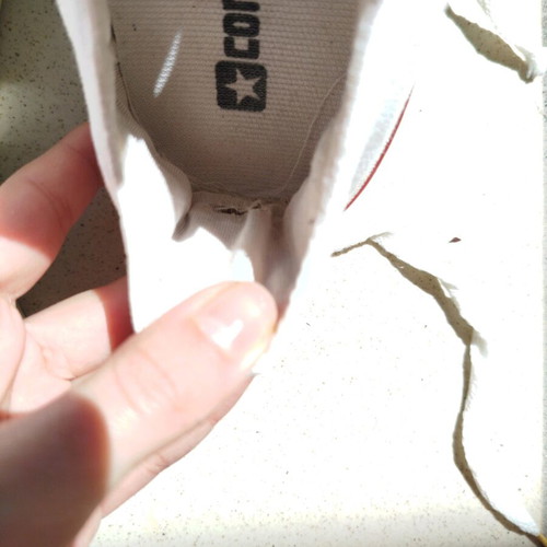 Converse Allstar women's white shoes used