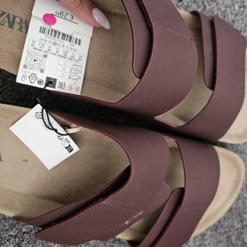 Zara slippers new, size 44, brown
