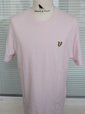 Lyle and Scott Mens Pink Round Neck T-Shirt like new, size L