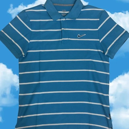 Nike Athletic Dept Striped Polo Shirt size M like new