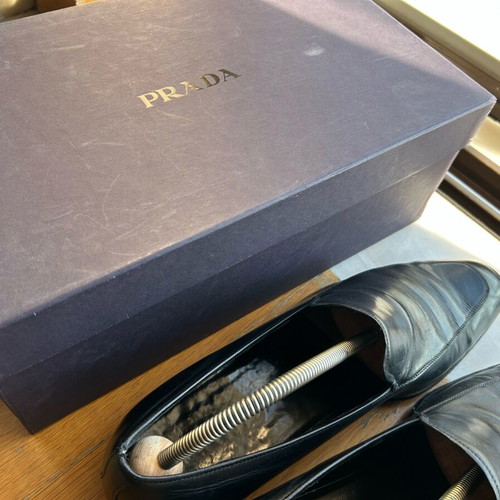 Prada men's shoes used, size 44.5, authentic with box
