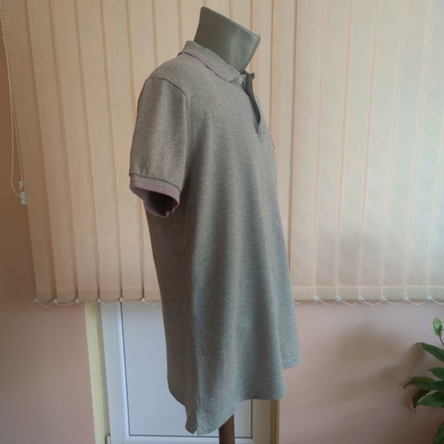 Moncler short-sleeved polo shirt grey size L