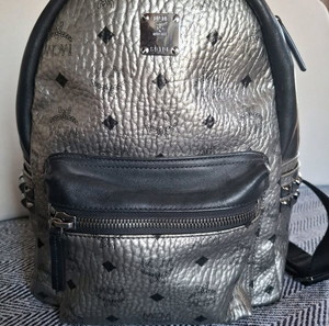 MCM Backpack metal silver.