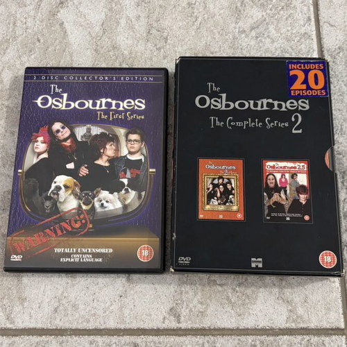 The Osbournes DVD box set season 1 uncensored and season 2 complete like new