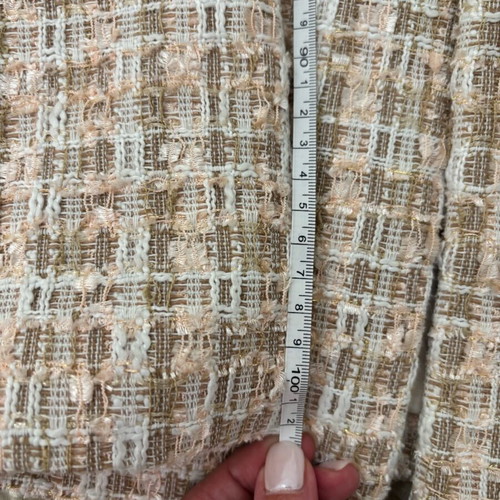 MOTF tweed coat jacket like new, pink and beige tones, size M