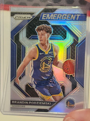 Κάρτα Panini Prizm Brandon Podziemski RC Emergent Silver Golden State Warriors 2023-24 καινούργιο