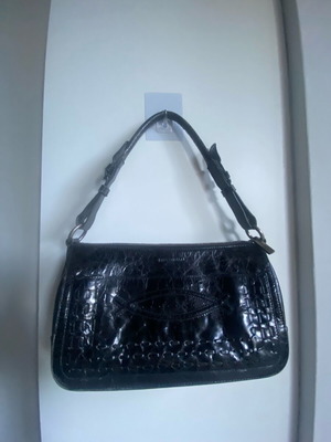 Bruno Magli women's leather shoulder bag used, black