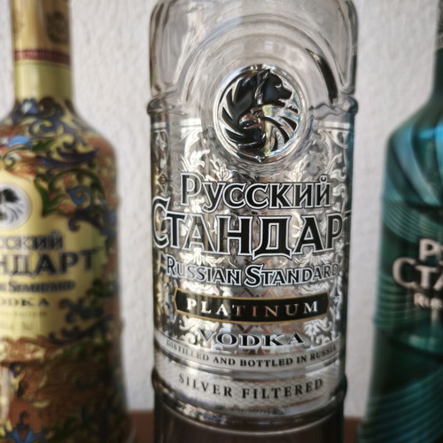 Russian Standard Vodka set of 3 collectible bottles – Platinum & 2 Limited Edition