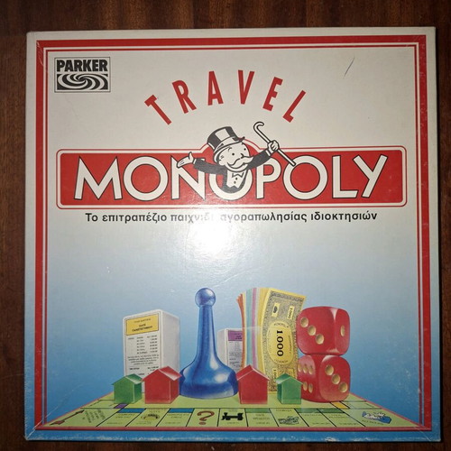 Travel Monopoly with Drachmas 1993 like new