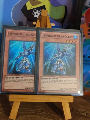 Yu-Gi-Oh Elemental Hero Ocean limited edition πακέτο 2 καρτών καινούργιο