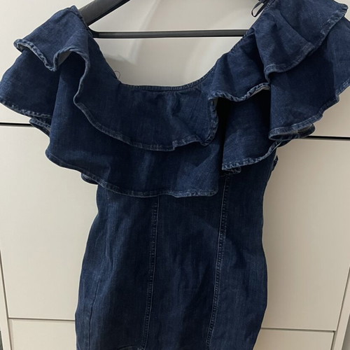 Pull & Bear denim dress size S like new, blue