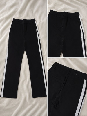 Stradivarius women's black pants, size XXS