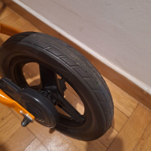 Balance bike for children, orange, adjustable height