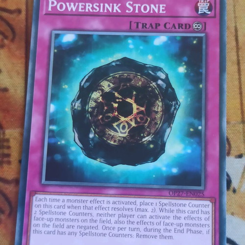 Powersink Stone Yu-Gi-Oh! card like new, Continuous Trap
