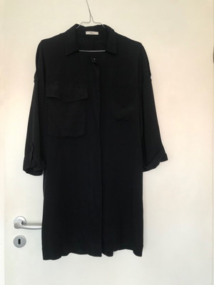 Mason's silk shirt dress size S/M like new, black