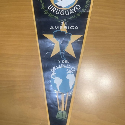 Penarol football pennant used, Uruguay 1970s