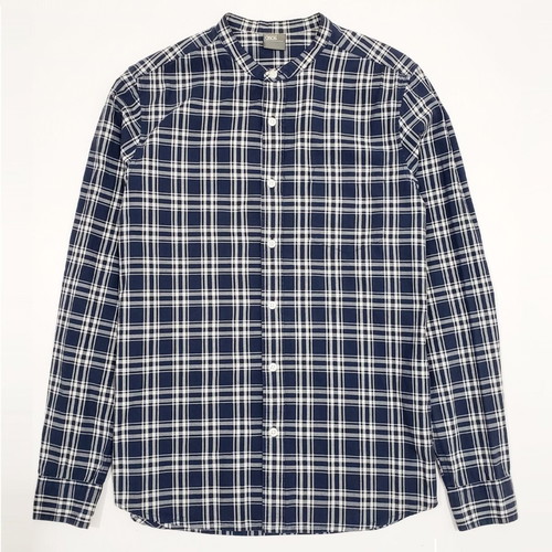 ASOS Cotton Men's Checked Shirt with Cut Collar, Size M