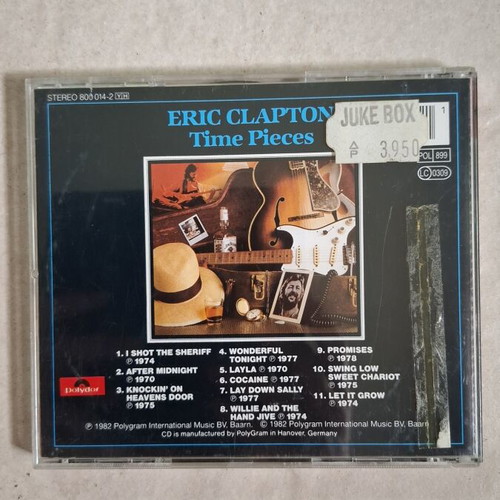 Eric Clapton Time Pieces The Best Of Eric Clapton CD used, rock