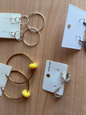 Earrings new gold and silver colors