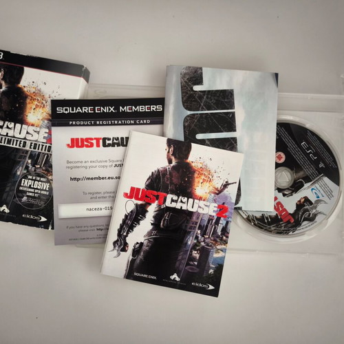Just Cause 2 Limited Paper Sleeve Edition PS3 game like new with poster