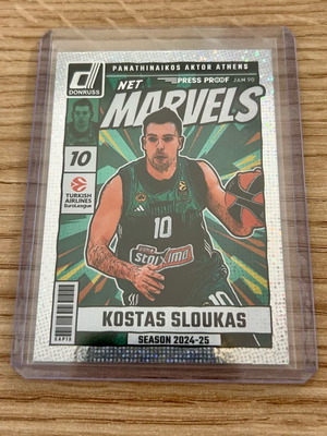 Κάρτα Κωστας Σλούκας Παναθηναϊκός Marvels Panini Euroleague 2024-25 Press Proof καινούργιο