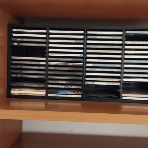 Black CD holder used 0.45 x 0.25 x 0.15 m