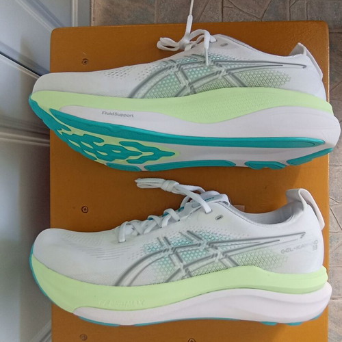 Asics GEL-Kayano 33 running shoes new, sizes 45 and 46.5, grey-yellow