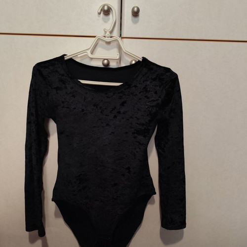 Velvet bodysuit used, black, sizes S and M