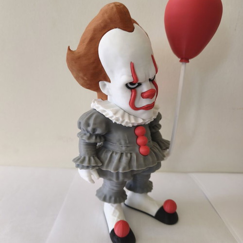 3D Printed Pennywise Figure with Balloon 21cm like new