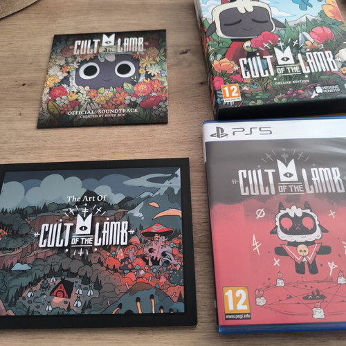 Cult of the Lamb Deluxe Edition PS5 like new with soundtrack and artbook