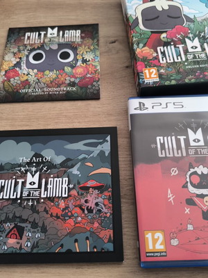 Cult of the Lamb Deluxe Edition PS5 like new with soundtrack and artbook