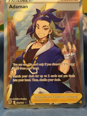 Adaman Pokemon Astral Radiance card new #181