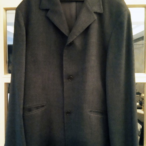 Caramelo men's jacket gray, 90% cotton, almost unused, size 52