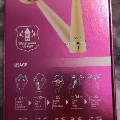 Electric Facial Cleansing Brush silicone with vibration head