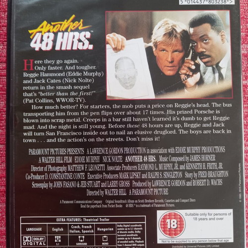 Another 48 Hours DVD like new with subtitles